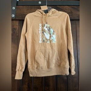The North Face Brown Hoodie with Logo